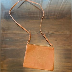 Cuyana Brown Tan Leather Mini Crossbody bag